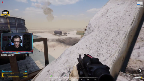Jump scared by a kamikaze helicopter