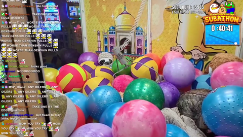 Tectone wins a ball at the arcade