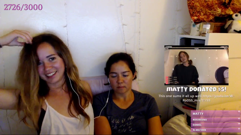 Maya telling her sister about her trip to Texas.