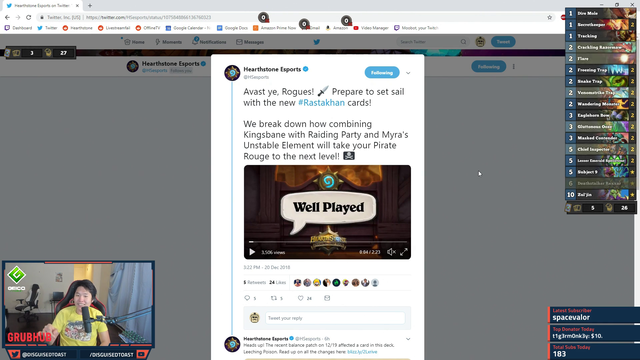 Toast takes a look at Blizzards Tweets.