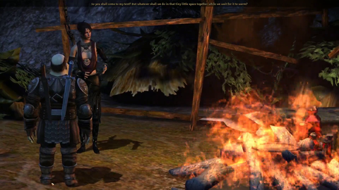 Criken's smashing character in an in-game cutscene.