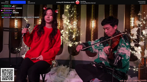 Fuslie and AlbertChang perform together for a charity event