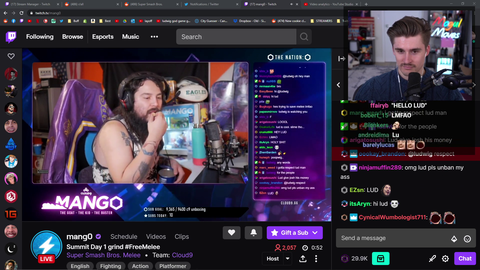 Ludwig asks Mango to talk to the people #FreeMelee