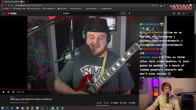 Carter talking the grind