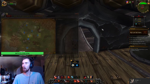 Asmongold finally gets into wow alpha after multiple disconnects.