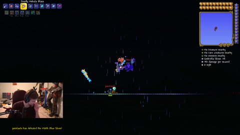 Soda, Poke, and Rolfgator finally beat the Moonlord and then all mess up the winning screenshot