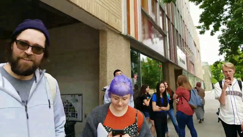 A group of students called out Sam Pepper on being a sex offender
