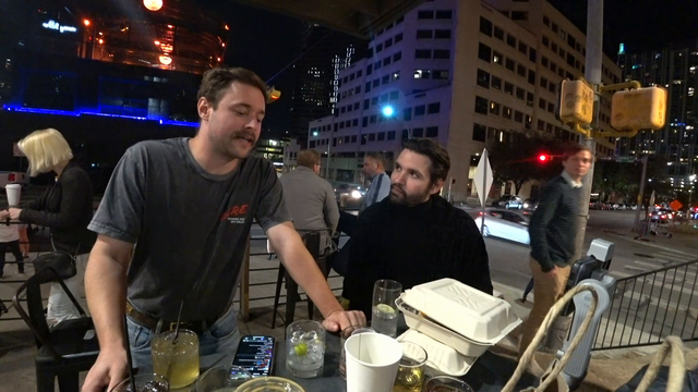 Rich Campbell shows Cyr his new dance moves