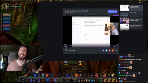 Asmongold on OfflineTV drama