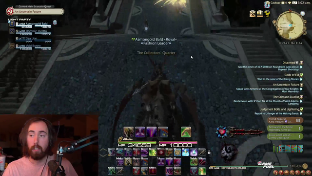 Asmon checks Facebook