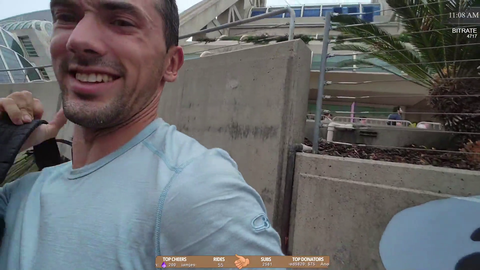 After 20 days, thousands of miles and 55 rides Hitch arrives at Twitchcon