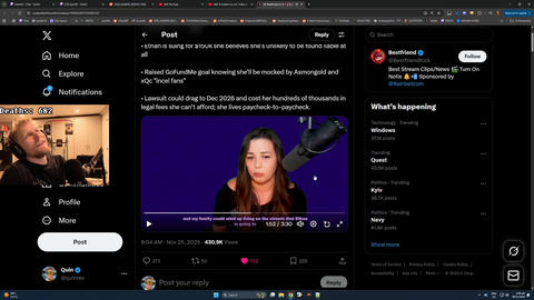 Quin69 on Kaceytron losing her house to H3H3