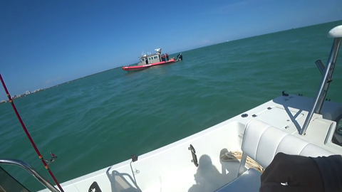 SoFloWildlife catches bale of "cocaine" in Miami. (clip of the bale in comments)