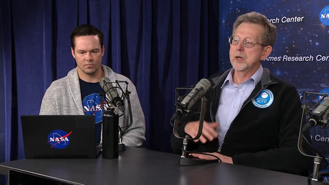 NASA 1st stream on Twitch. This is a first interaction between NASA podcast mod and twitch chat.