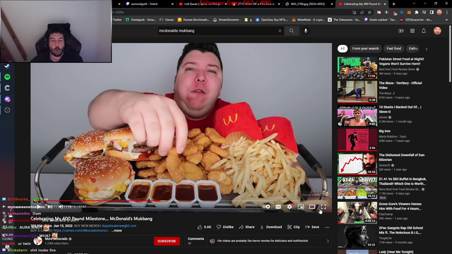 Greek loses it over food