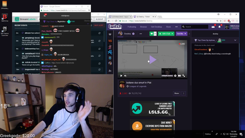 Destiny's stream from an outside perspective