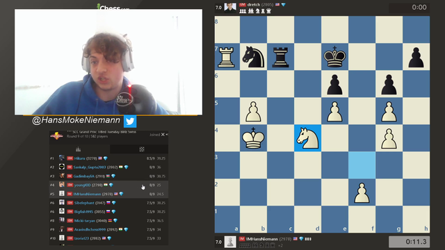 Hans gets paired with Hikaru for final tournament game oh no no no PepeLaugh