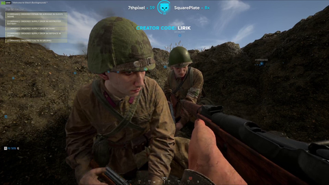 brave soldier sacrifices himself to save Lirik and squadmates from the offensive fronts suppressing fire FeelsStrongMan