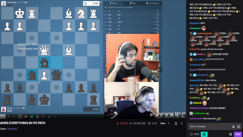xQc teaches Hikaru new chess definition.