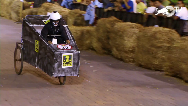 Redbull soapbox car flip