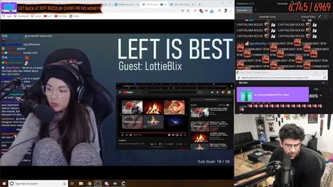 Hasan's reaction to Badbunny