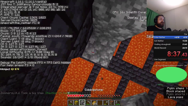 Forsen pushes innocent Pig in lava D: