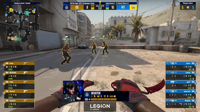 OG sent their FIFA team to a CSGO Major