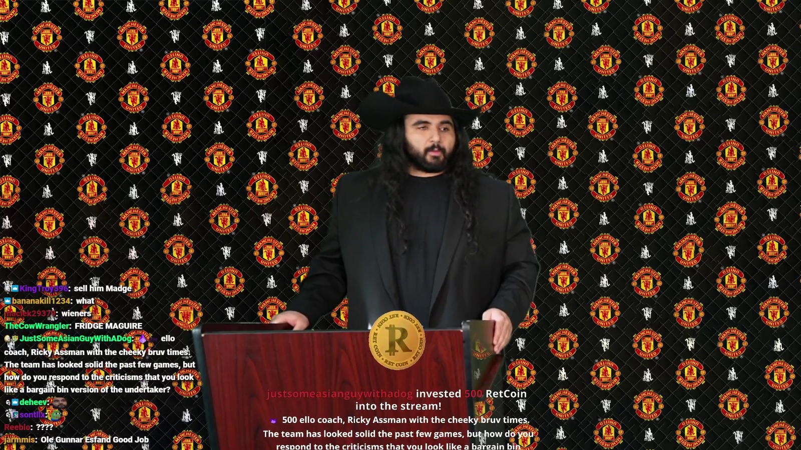 Esfand looks like a Bargain Bin Undertaker
