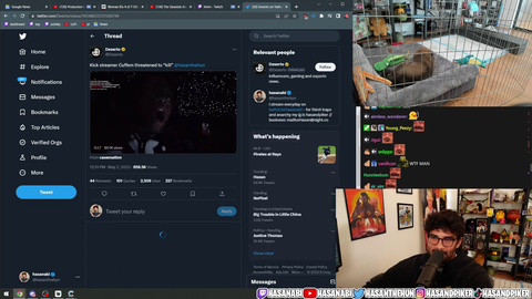 Hasan is unfazed after hearing Cuffem's threat