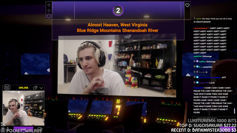 xQc sings Country Roads