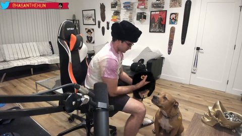 A Komrade and his dog