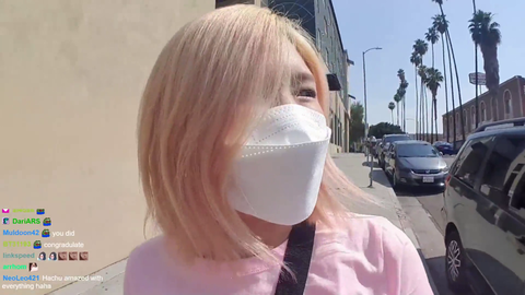 Hachubby notices someone picnicking in the streets of LA