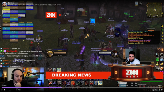 Sardaco ninja rolling during undead meeting
