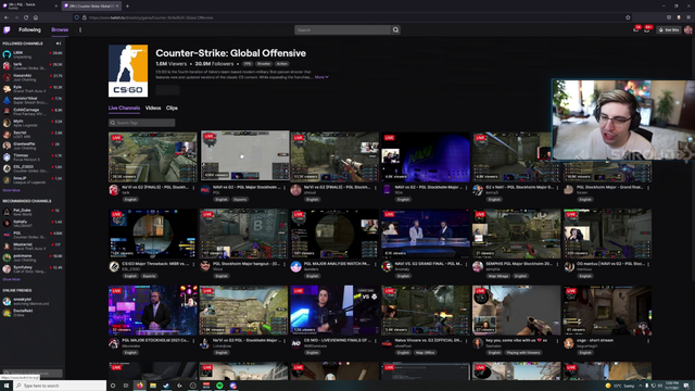 Slasher is alive! CO-Streaming CS Major Final with Shroud and CO