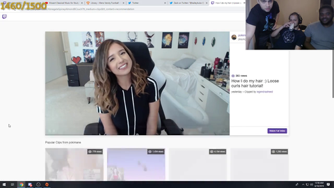 Mizkif shows erobb how to watch a Pokimane clip