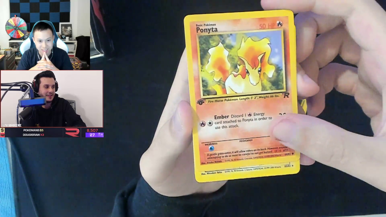 Ramee Pulls Secret Rare Holo Dark Raichu!