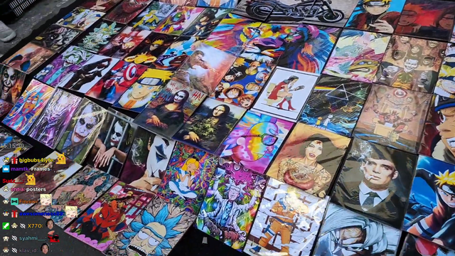 Hachu checking some posters in Brazil