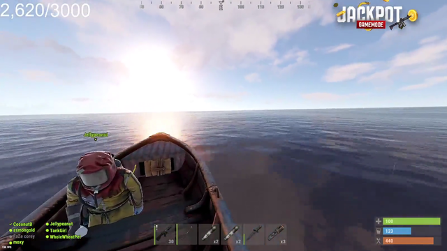 Coco's inventory check with Jelly after oil rig
