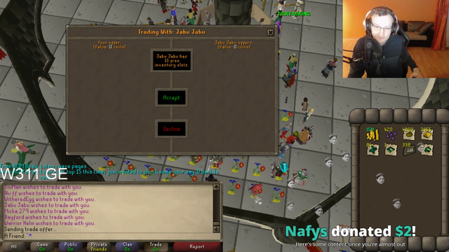 "Do you ever look at your sister's stream?"