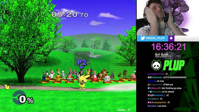 Plup finally completes Melee All-Star Mode on Very Hard, No Continues, 1 Stock Only with Every Character after years of trying!