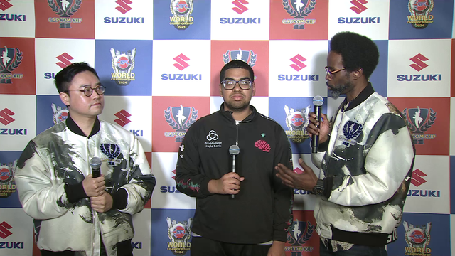 Translator can't stop laughing as a player pops off in post-match interview at Capcom Cup 11