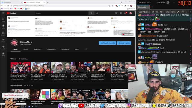 Hasan crops out Ludwig