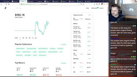TheStockGuy makes a 24 hour stream bet with his chat if his portfolio finishes below 1K at market close and then this happens...
