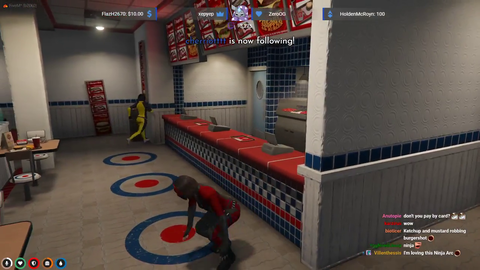 4T as a ninja and as a newcomers to the clan, their first task is to rob Burger Shot