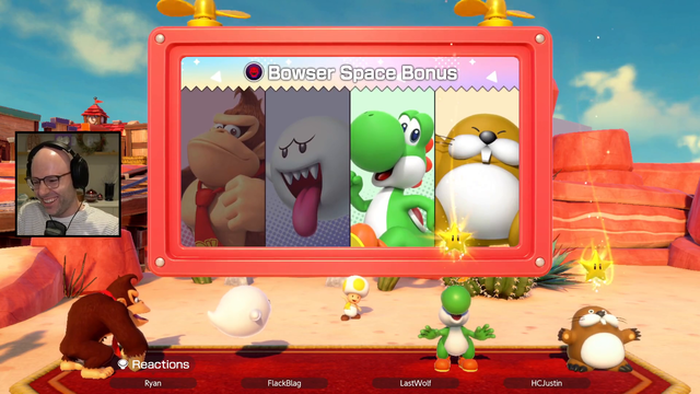NL channels his inner Jim Carrey for the end of Super Mario Party