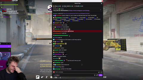 Ohnepixel cries becuase his reddit is always complaining about what he streams