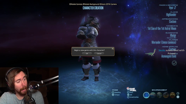 Asmonds emotional speech before "starting his journey" in ff14