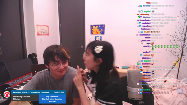 Lilypichu showing Michael Reeves TOS on Twitch