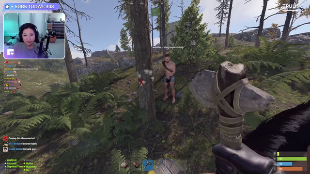 Wobbles showing off on OTV Rust - The Tree Song