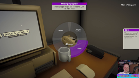 Sips_ is working hard at the office
